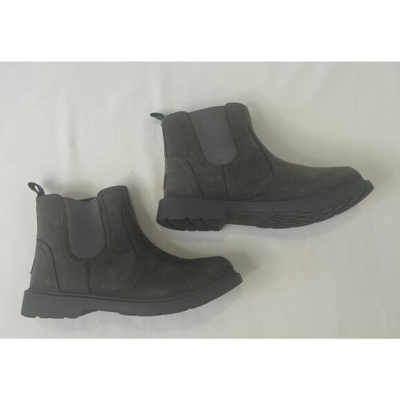 UGG Black Ankle Slide On Boot Size 4.5 - Picture 4 of 5